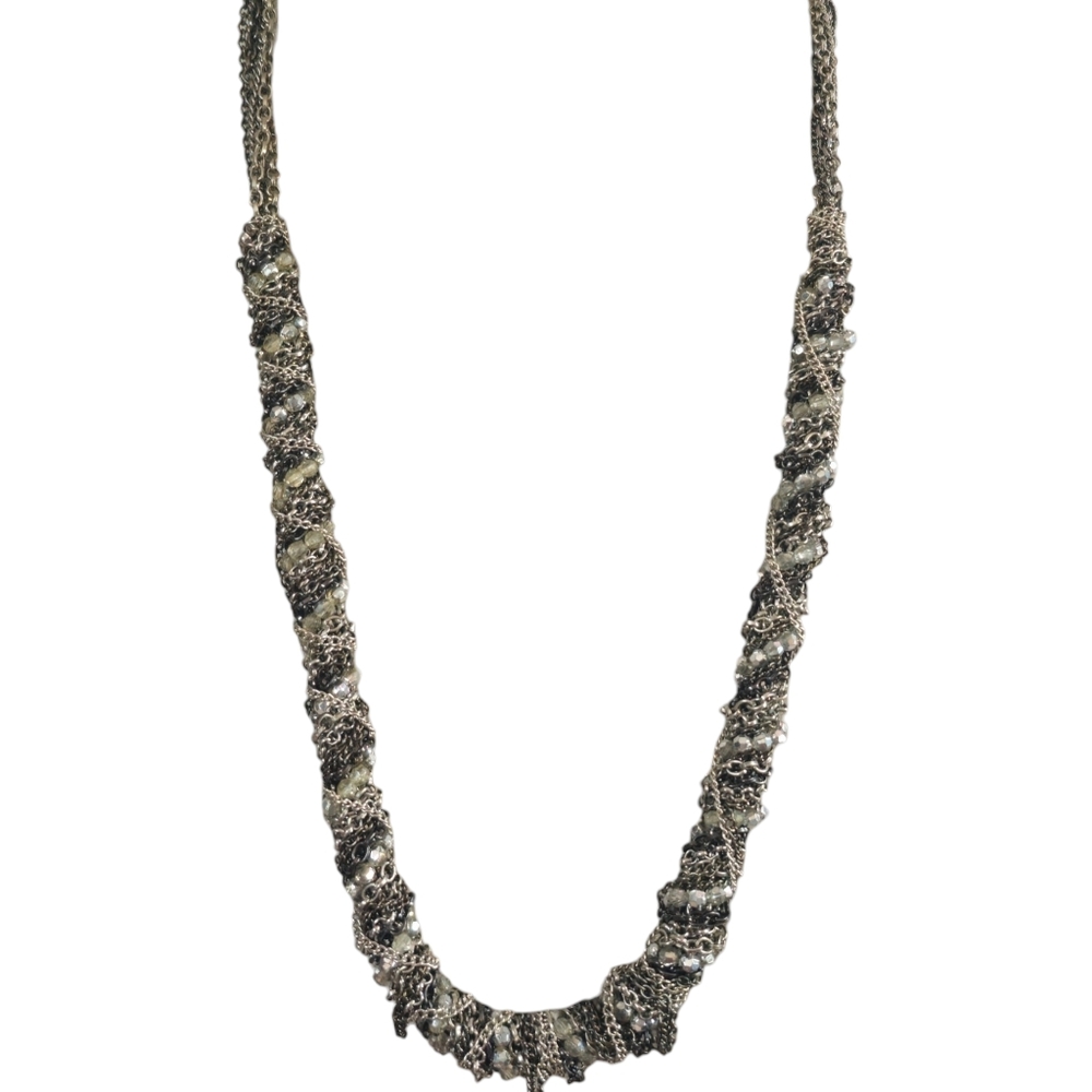🔥 Unique Multiple Chain and Rhinestone Wrapped Necklace